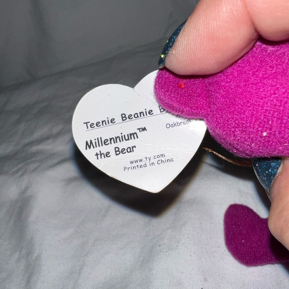 TY vintage McDonalds Teenie Beanie Millennium Bear - Picture 4 of 7